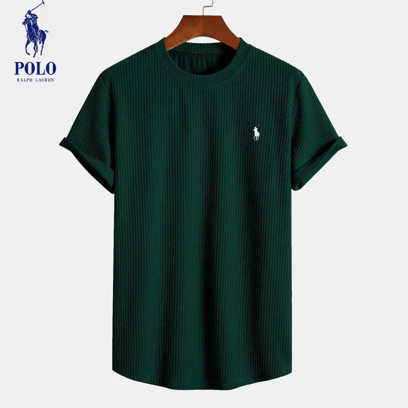 Rivlow RL™ | Premium Ribbed Stretch Cotton T-Shirt