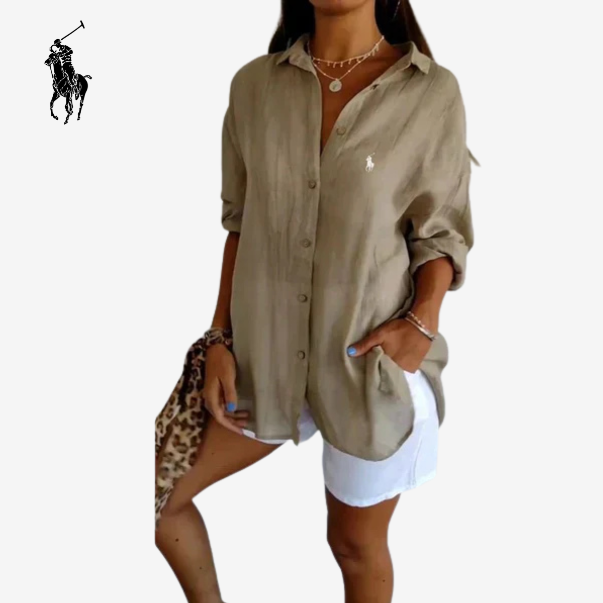 Sophia RL™ | Classic Women’s Blouse with Soft Collar and Buttons