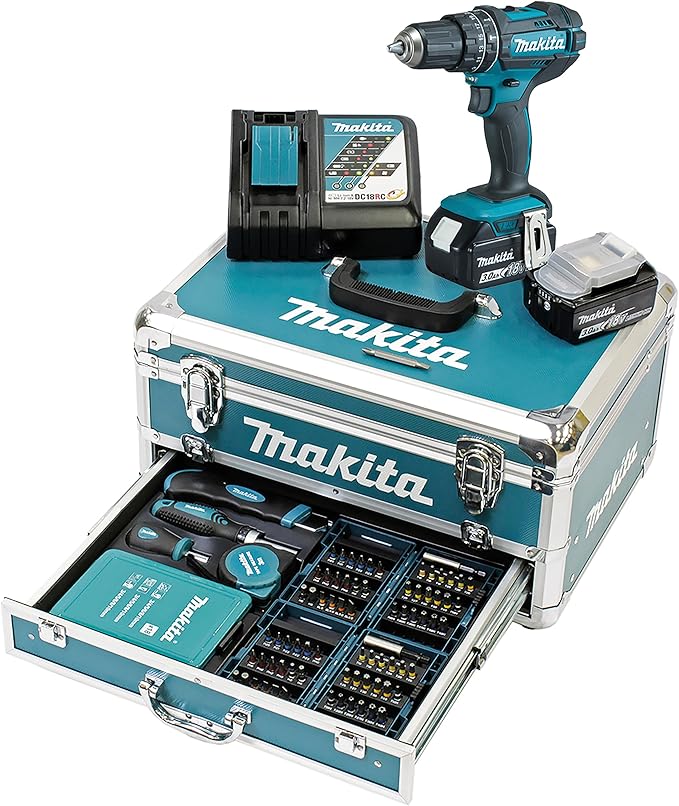 bürstenloser Bohrer 18V 2x3,0Ah MAKPAC 92 Zubehör
