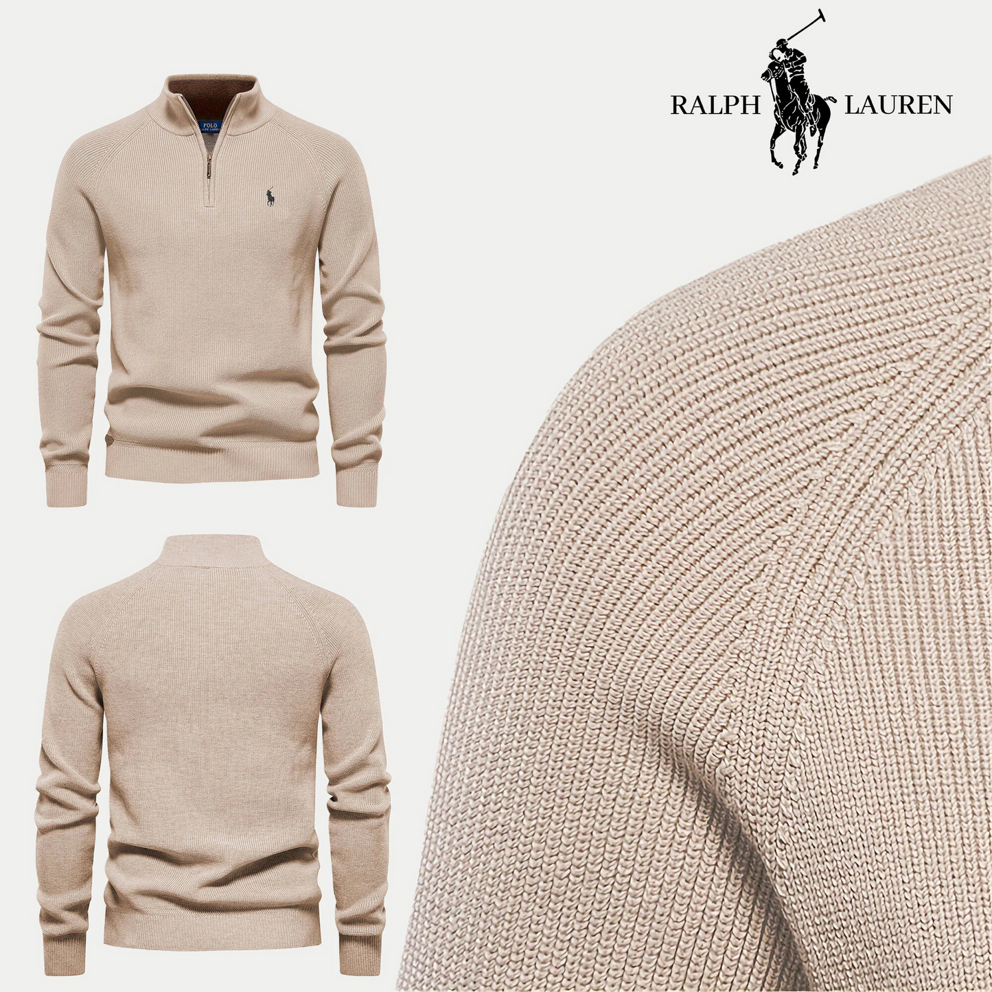 R&L Zip-Neck Jumper - Limited Stock
