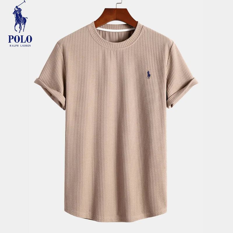 Rivlow RL™ | Premium Ribbed Stretch Cotton T-Shirt