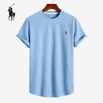 Rivlow RL™ | Premium Ribbed Stretch Cotton T-Shirt