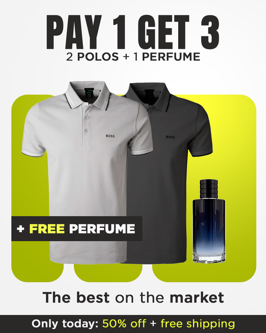 BOSS Polo Set [BUY 1, GET 3] + Free Perfume Gift
