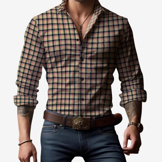 Renlow™ | Elegant Checkered Shirt
