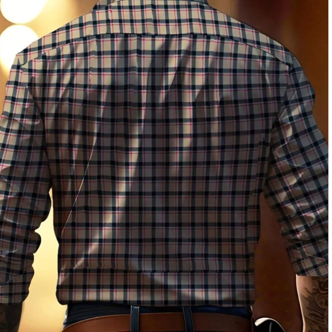 Renlow™ | Elegant Checkered Shirt