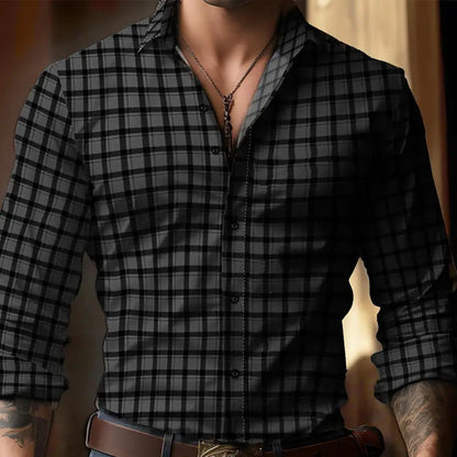 Renlow™ | Elegant Checkered Shirt